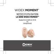 Widex M-CIC-M TR Notice D'utilisation