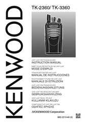 Kenwood TK-3360 Mode D'emploi