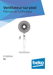 Beko EFS8000W Manuel De L'utilisateur