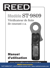 REED ST-9809 Manuel D'utilisation