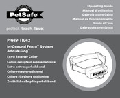 Petsafe In-Ground Fence Add-A-Dog PIG19-11042 Manuel D'utilisation