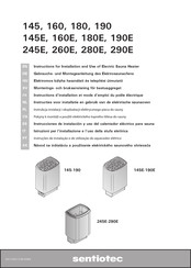 Sentiotec 190 Instructions D'installation Et Mode D'emploi