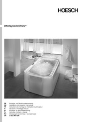 HOESCH Whirlsystem ERGO+ Instructions De Montage Et D'utilisation