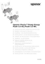 Uponor Fluvia T Pump Group Push-12-AC Manuel D'installation Et De Fonctionnement