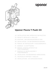 Uponor Fluvia T Push-23 Manuel D'installation Et De Fonctionnement