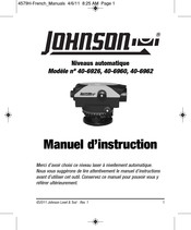 Johnson Level & Tool 40-6926 Manuel D'instructions