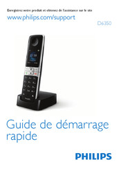 Philips D6350B/12 Guide De Démarrage Rapide