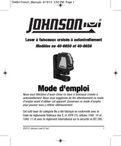 Johnson Level & Tool 40-6656 Mode D'emploi