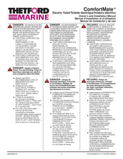 Thetford Marine ComfortMate Manuel D'installation Et D'utilisation