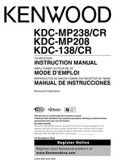 Kenwood KDC-MP238/CR Mode D'emploi