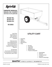 Agri-Fab 45-0303 Notice D'utilisation