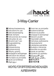 Hauck 3 Way Carrier Mode D'emploi
