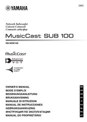 Yamaha MusicCast SUB 100 Mode D'emploi