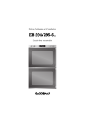 Gaggenau EB 294-6 Série Notice D'utilisation Et D'installation