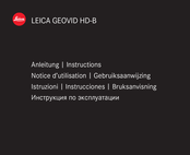 Leica GEOVID HD-B Notice D'utilisation