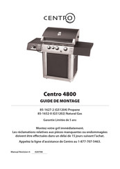 Centro 85-1652-0 Guide De Montage