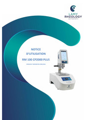 Lamy Rheology RM 100 CP2000 PLUS Notice D'utilisation