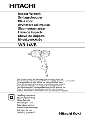 Hitachi Koki WR 14VB Mode D'emploi