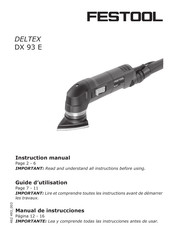 Festool DELTEX DX 93 E Guide D'utilisation