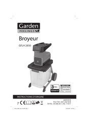 Garden Broyeur GFLH 2850 Instructions D'origine