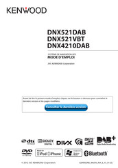 Kenwood DNX521DAB Mode D'emploi