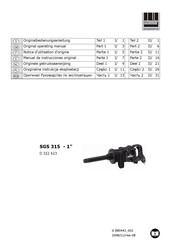 SCHNEIDER DRUCKLUFT SGS 315-1 Notice D'utilisation D'origine