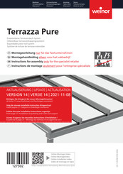 weinor Terrazza Pure Instructions De Montage