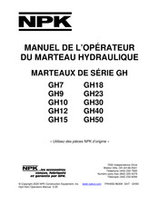 NPK GH7 Manuel De L'opérateur