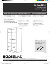 ClosetMaid 4597 Directives D'installation