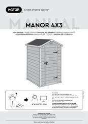 Keter MANOR 4x3 Mode D'emploi