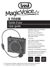 Trevi MagicVoice K 755USB Mode D'emploi Et Installation