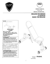 Cap Strength FID DELUXE FM-804S Manuel De Montage