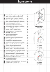 Hansgrohe Ecostat Square 15712 Série Mode D'emploi / Instructions De Montage