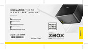 Zotac ZBOX EC52070D Guide D'installation Rapide