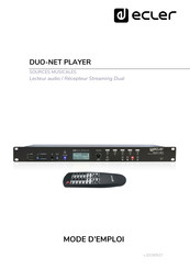 Ecler DUO-NET PLAYER Mode D'emploi