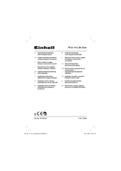 EINHELL TE-CI 18 Li BL-Solo Mode D'emploi D'origine
