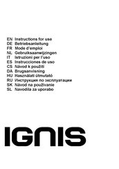 Ignis DNHBS95LMX Mode D'emploi