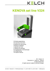 KELCH KENOVA V224 BA Version 1.0 Manuel D'utilisation