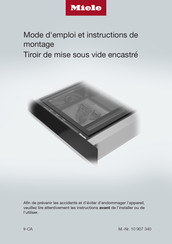 Miele EVS 6114 Mode D'emploi Et Instructions De Montage