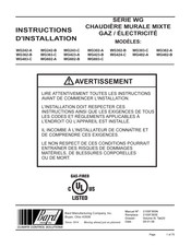 Bard WG482-A Instructions D'installation