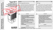 Burkert 6011 Notice D'utilisation