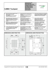 Honeywell CENTRA LINE CLMMI8-1 Instructions D'installation