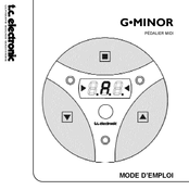 T.C. Electronic G-MINOR Mode D'emploi