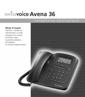 Swissvoice Avena 36 Mode D'emploi