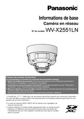 Panasonic WV-X2551LN Informations De Base