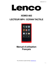 LENCO XEMIO-965 Manuel D'utilisation