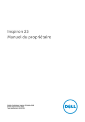 Dell Inspiron 23 5348 Manuel Du Propriétaire