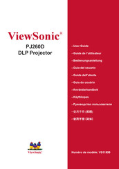 ViewSonic PJ260D Guide De L'utilisateur