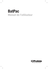 Profoto BatPac Manuel De L'utilisateur