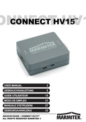 Marmitek CONNECT HV15 Guide Utilisateur